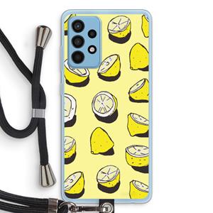 CaseCompany When Life Gives You Lemons...: Samsung Galaxy A52 Transparant Hoesje met koord