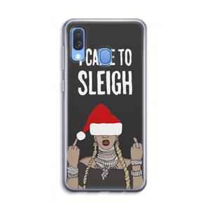 CaseCompany Came To Sleigh: Samsung Galaxy A40 Transparant Hoesje