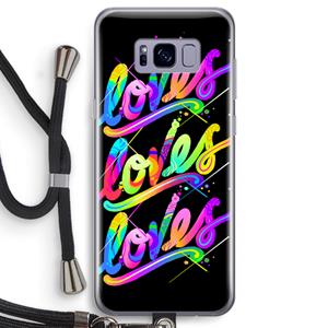 CaseCompany Loves: Samsung Galaxy S8 Transparant Hoesje met koord