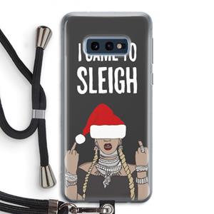 CaseCompany Came To Sleigh: Samsung Galaxy S10e Transparant Hoesje met koord