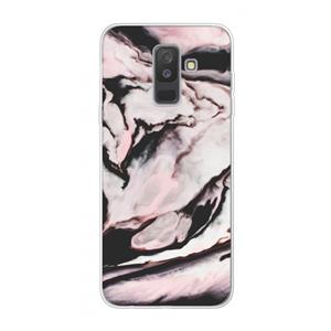 CaseCompany Roze stroom: Samsung Galaxy A6 Plus (2018) Transparant Hoesje