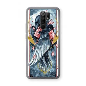 CaseCompany Golden Raven: Xiaomi Redmi 9 Transparant Hoesje