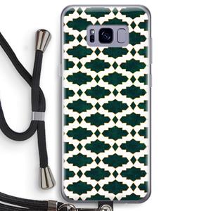 CaseCompany Moroccan tiles: Samsung Galaxy S8 Transparant Hoesje met koord