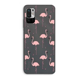 CaseCompany Anything Flamingoes: Xiaomi Redmi Note 10 5G Transparant Hoesje