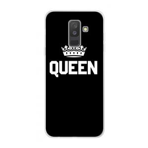 CaseCompany Queen zwart: Samsung Galaxy A6 Plus (2018) Transparant Hoesje