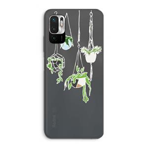 CaseCompany Hang In There: Xiaomi Redmi Note 10 5G Transparant Hoesje