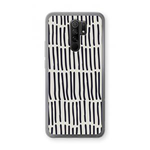 CaseCompany Moroccan stripes: Xiaomi Redmi 9 Transparant Hoesje