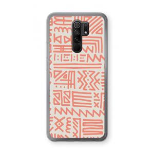 CaseCompany Marrakech Pink: Xiaomi Redmi 9 Transparant Hoesje