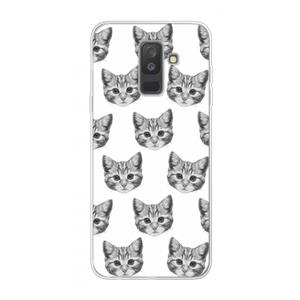 CaseCompany Kitten: Samsung Galaxy A6 Plus (2018) Transparant Hoesje