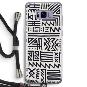 CaseCompany Marrakech print: Samsung Galaxy S8 Transparant Hoesje met koord