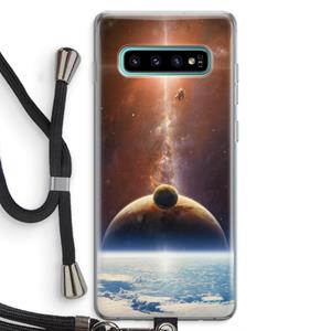 CaseCompany Omicron 2019: Samsung Galaxy S10 Plus Transparant Hoesje met koord