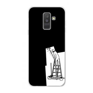 CaseCompany Musketon Painter: Samsung Galaxy A6 Plus (2018) Transparant Hoesje