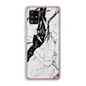 CaseCompany Witte marmer 2: Samsung Galaxy A51 5G Transparant Hoesje