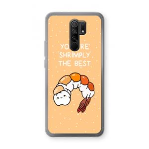 CaseCompany You're Shrimply The Best: Xiaomi Redmi 9 Transparant Hoesje