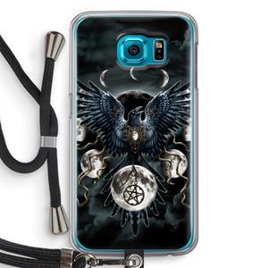CaseCompany Sinister Wings: Samsung Galaxy S6 Transparant Hoesje met koord