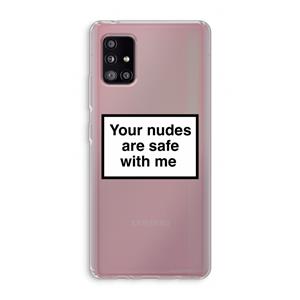 CaseCompany Safe with me: Samsung Galaxy A51 5G Transparant Hoesje