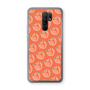 CaseCompany Just peachy: Xiaomi Redmi 9 Transparant Hoesje
