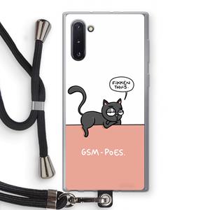 CaseCompany GSM poes: Samsung Galaxy Note 10 Transparant Hoesje met koord
