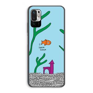 CaseCompany Aquarium: Xiaomi Redmi Note 10 5G Transparant Hoesje
