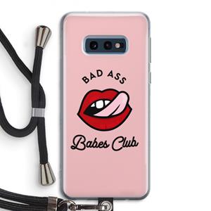 CaseCompany Badass Babes Club: Samsung Galaxy S10e Transparant Hoesje met koord