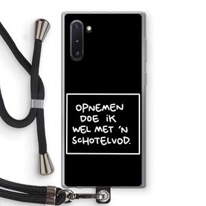 CaseCompany Schotelvod: Samsung Galaxy Note 10 Transparant Hoesje met koord