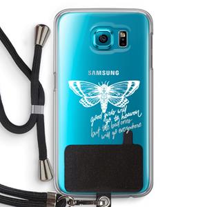 CaseCompany Good or bad: Samsung Galaxy S6 Transparant Hoesje met koord
