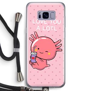 CaseCompany Love You A Lotl: Samsung Galaxy S8 Transparant Hoesje met koord