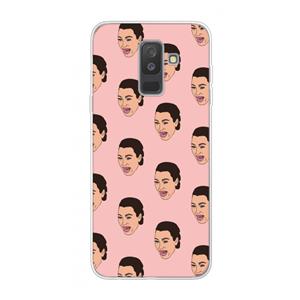 CaseCompany Ugly Cry Call: Samsung Galaxy A6 Plus (2018) Transparant Hoesje