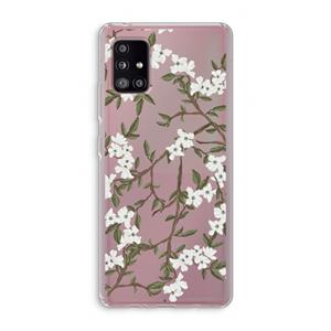 CaseCompany Blossoming spring: Samsung Galaxy A51 5G Transparant Hoesje