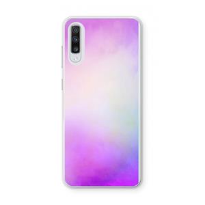 CaseCompany Clouds pastel: Samsung Galaxy A70 Transparant Hoesje