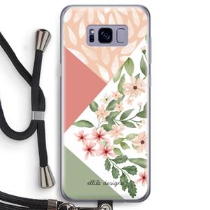 CaseCompany Sweet heaven geometrics: Samsung Galaxy S8 Transparant Hoesje met koord