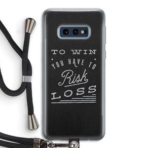 CaseCompany Risk loss: Samsung Galaxy S10e Transparant Hoesje met koord