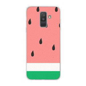 CaseCompany Watermeloen: Samsung Galaxy A6 Plus (2018) Transparant Hoesje