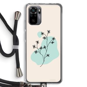 CaseCompany Love your petals: Xiaomi Redmi Note 10 Pro Transparant Hoesje met koord