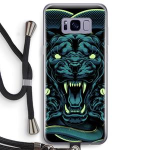 CaseCompany Cougar and Vipers: Samsung Galaxy S8 Transparant Hoesje met koord