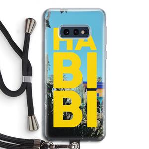 CaseCompany Habibi Majorelle : Samsung Galaxy S10e Transparant Hoesje met koord