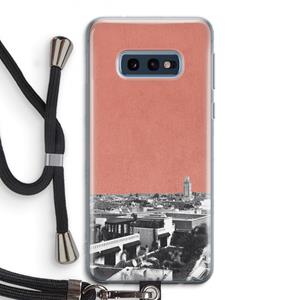 CaseCompany Marrakech Skyline : Samsung Galaxy S10e Transparant Hoesje met koord