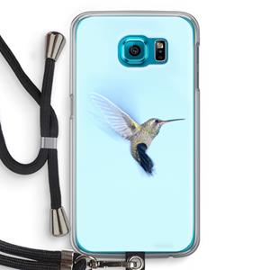 CaseCompany Kolibri: Samsung Galaxy S6 Transparant Hoesje met koord