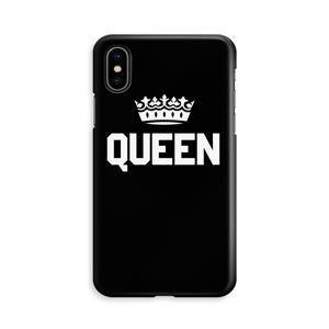 CaseCompany Queen zwart: iPhone X Volledig Geprint Hoesje