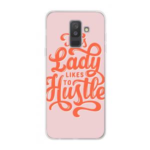CaseCompany Hustle Lady: Samsung Galaxy A6 Plus (2018) Transparant Hoesje