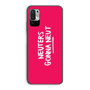 CaseCompany Neuters (roze): Xiaomi Redmi Note 10 5G Transparant Hoesje