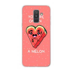 CaseCompany One In A Melon: Samsung Galaxy A6 Plus (2018) Transparant Hoesje