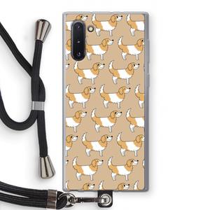 CaseCompany Doggy: Samsung Galaxy Note 10 Transparant Hoesje met koord