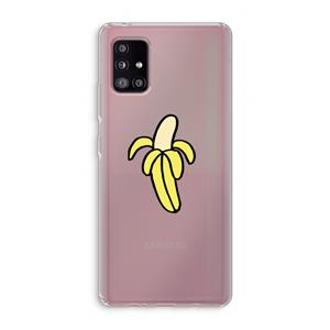 CaseCompany Banana: Samsung Galaxy A51 5G Transparant Hoesje