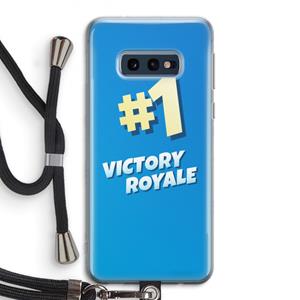 CaseCompany Victory Royale: Samsung Galaxy S10e Transparant Hoesje met koord