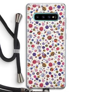CaseCompany Planets Space: Samsung Galaxy S10 Plus Transparant Hoesje met koord