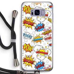 CaseCompany Pow Smack: Samsung Galaxy S8 Transparant Hoesje met koord