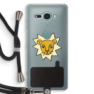 CaseCompany Kleine leeuw: Sony Xperia XZ2 Compact Transparant Hoesje met koord