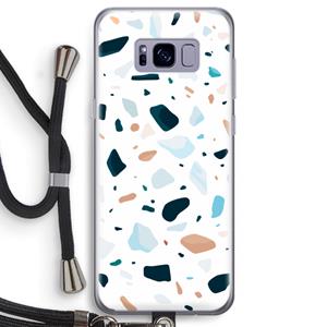 CaseCompany Terrazzo N°13: Samsung Galaxy S8 Transparant Hoesje met koord