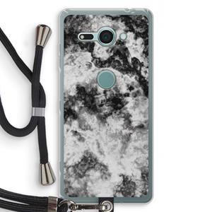 CaseCompany Onweer: Sony Xperia XZ2 Compact Transparant Hoesje met koord